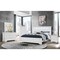 Global Furniture Usa Traditional Glam Croc Pompei Metallic White Queen Bed Group With Led 2880 - alternate 6